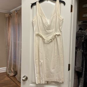 CACHE WHITE MIDI DRESS